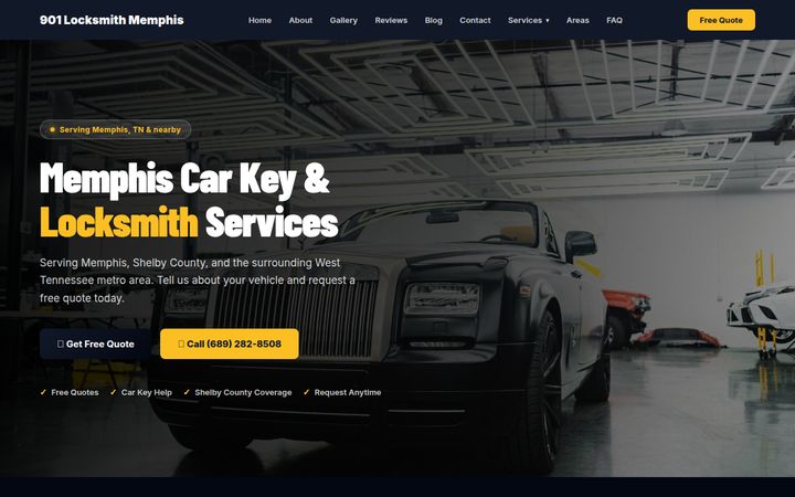 901 Locksmith Memphis website