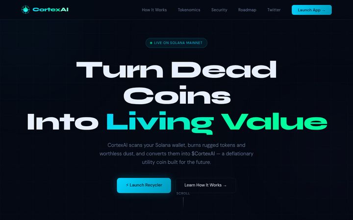 CortexAI website