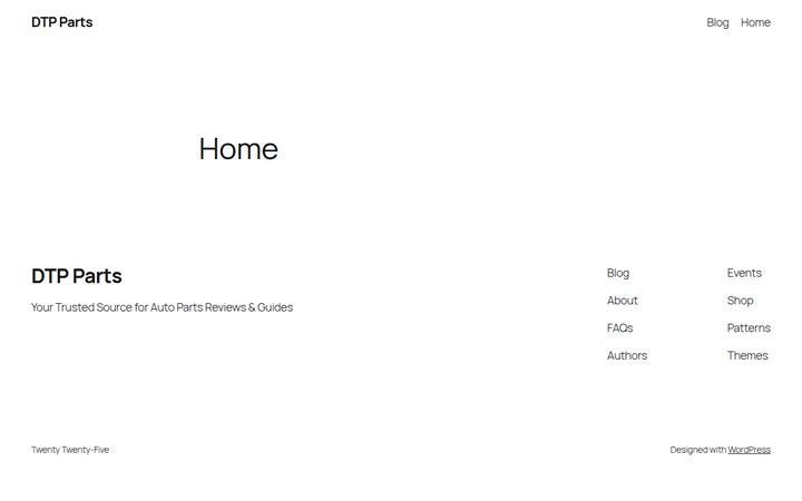DTP Parts website