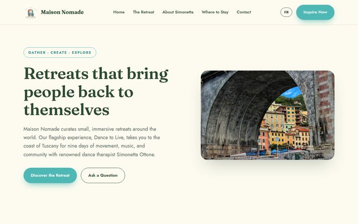 Maison Nomade website