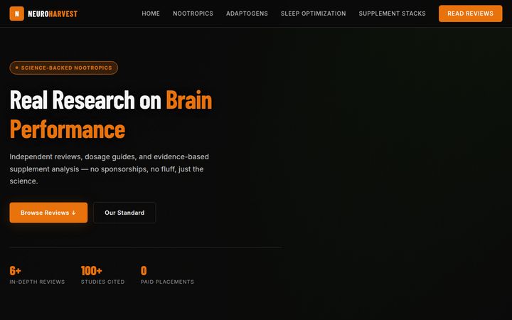 NeuroHarvest website