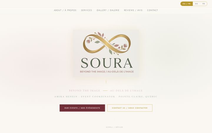 Soura Events website