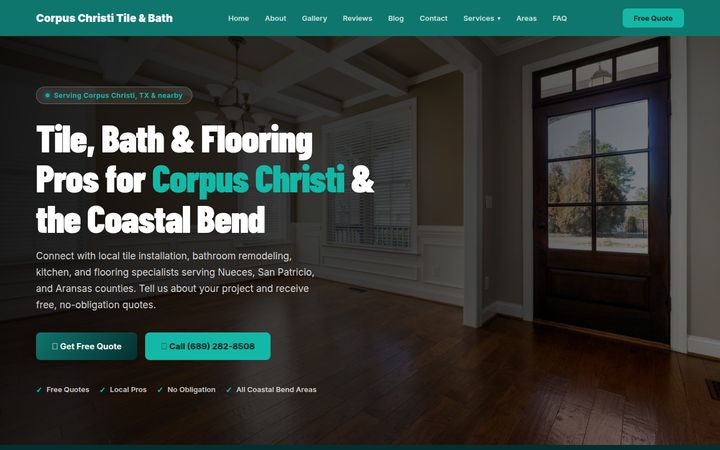 Tile & Bathroom Remodeling website